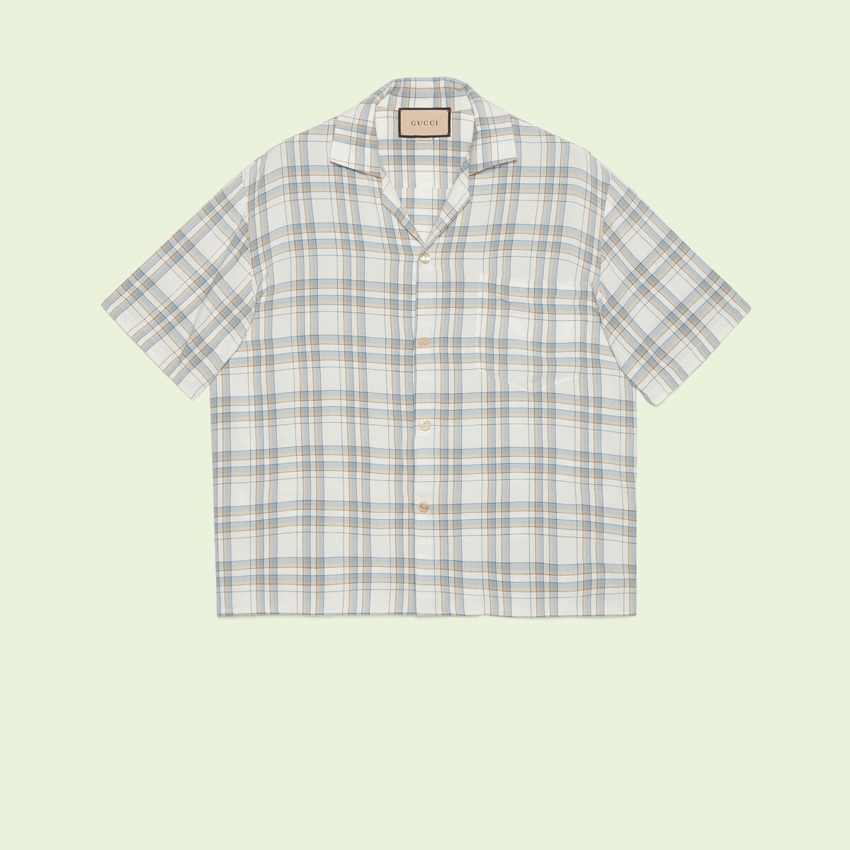 Viscose check bowling shirt - 1