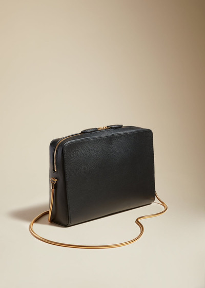 KHAITE The Anna Crossbody Bag in Black Leather outlook