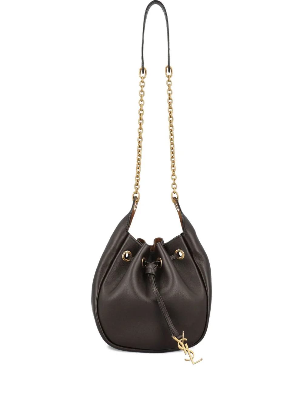 Paris drawstring chain bucket bag - 1