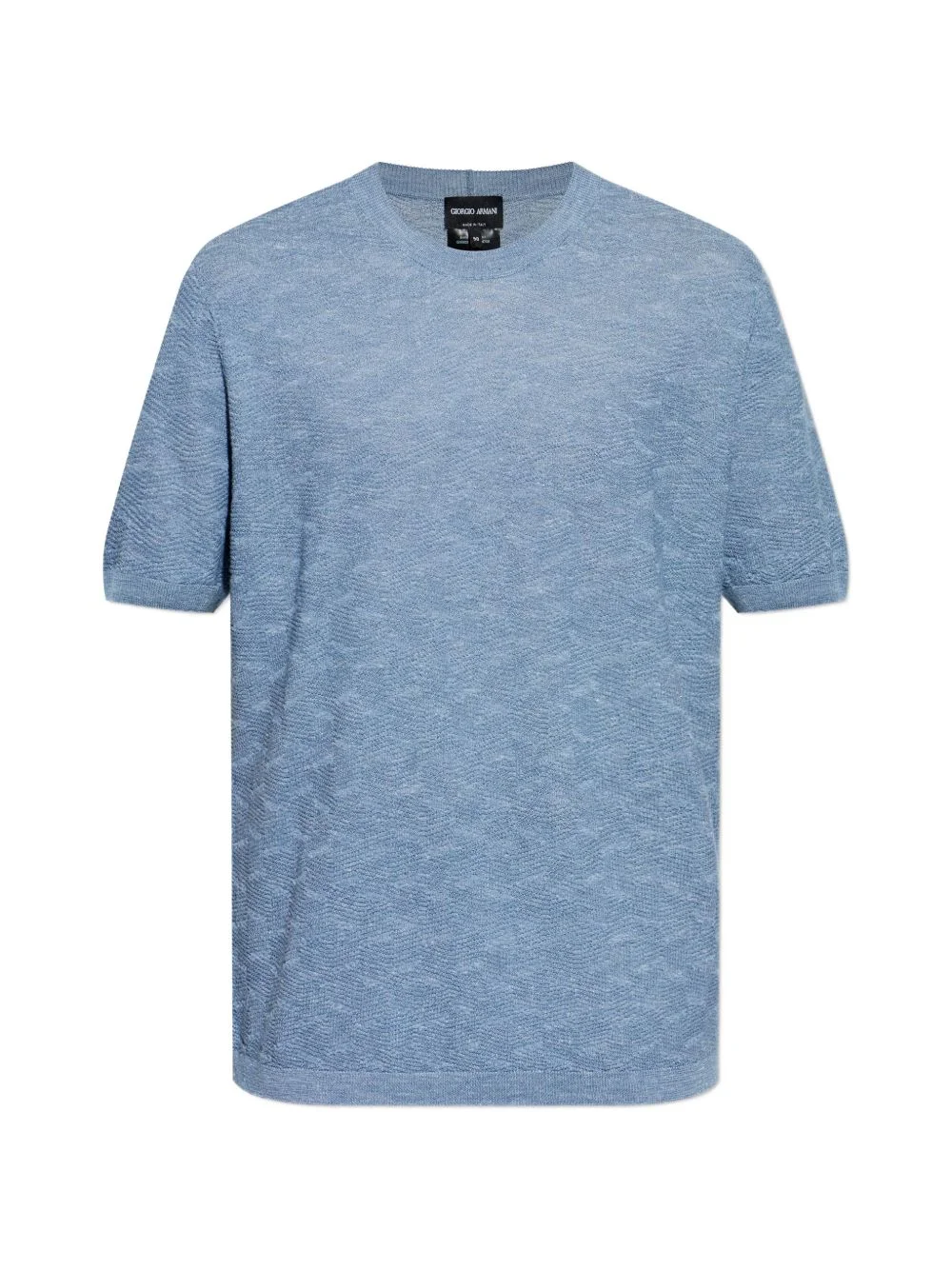 textured knit T-shirt - 1