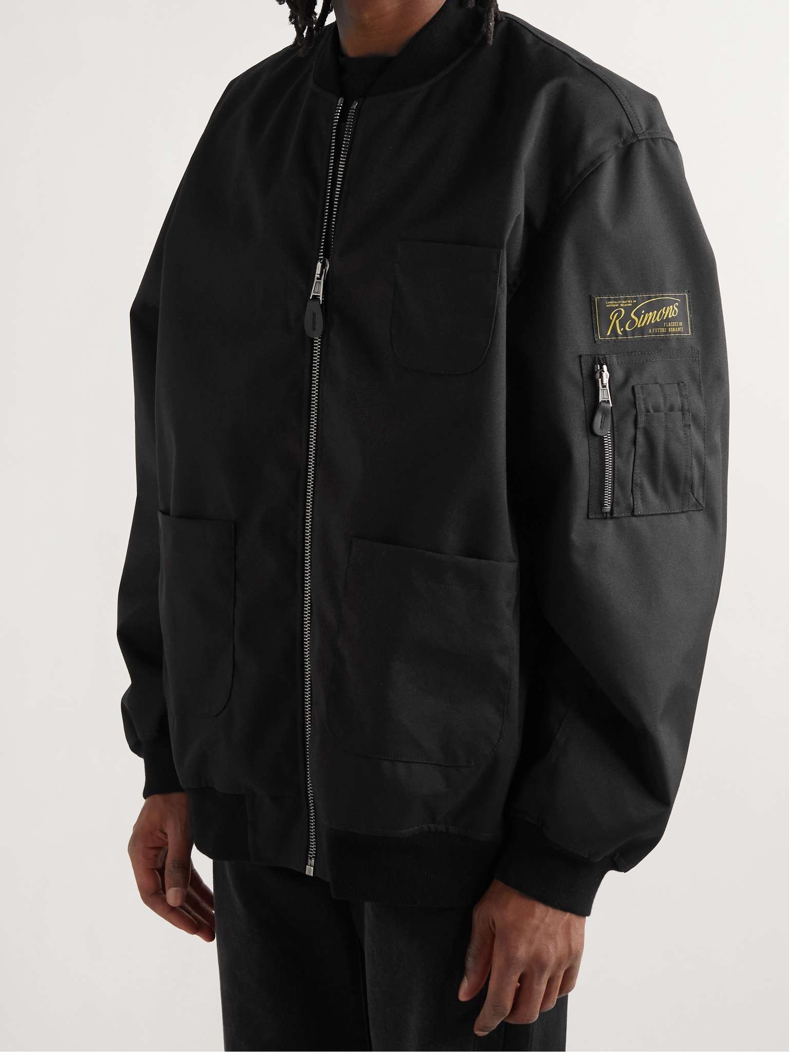 Logo-Appliquéd Printed Recycled Canvas Bomber Jacket - 4