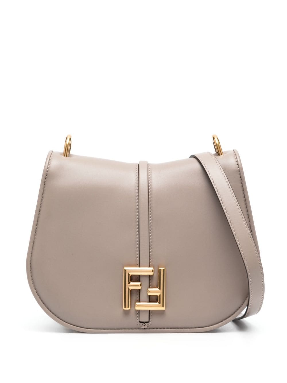 fendi logo plaque crossbody bag