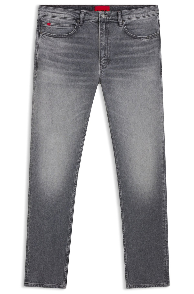 GREY EXTRA-SLIM-FIT JEANS IN STRETCH DENIM 1