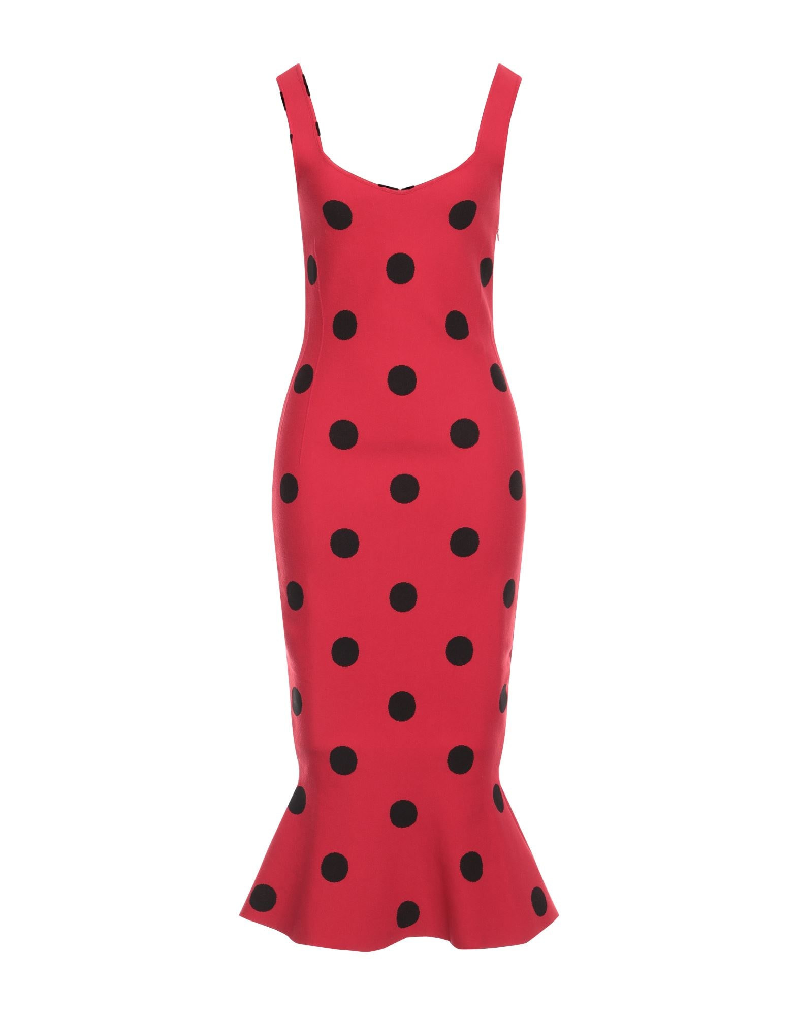 Red Women's Midi Dress - 1
