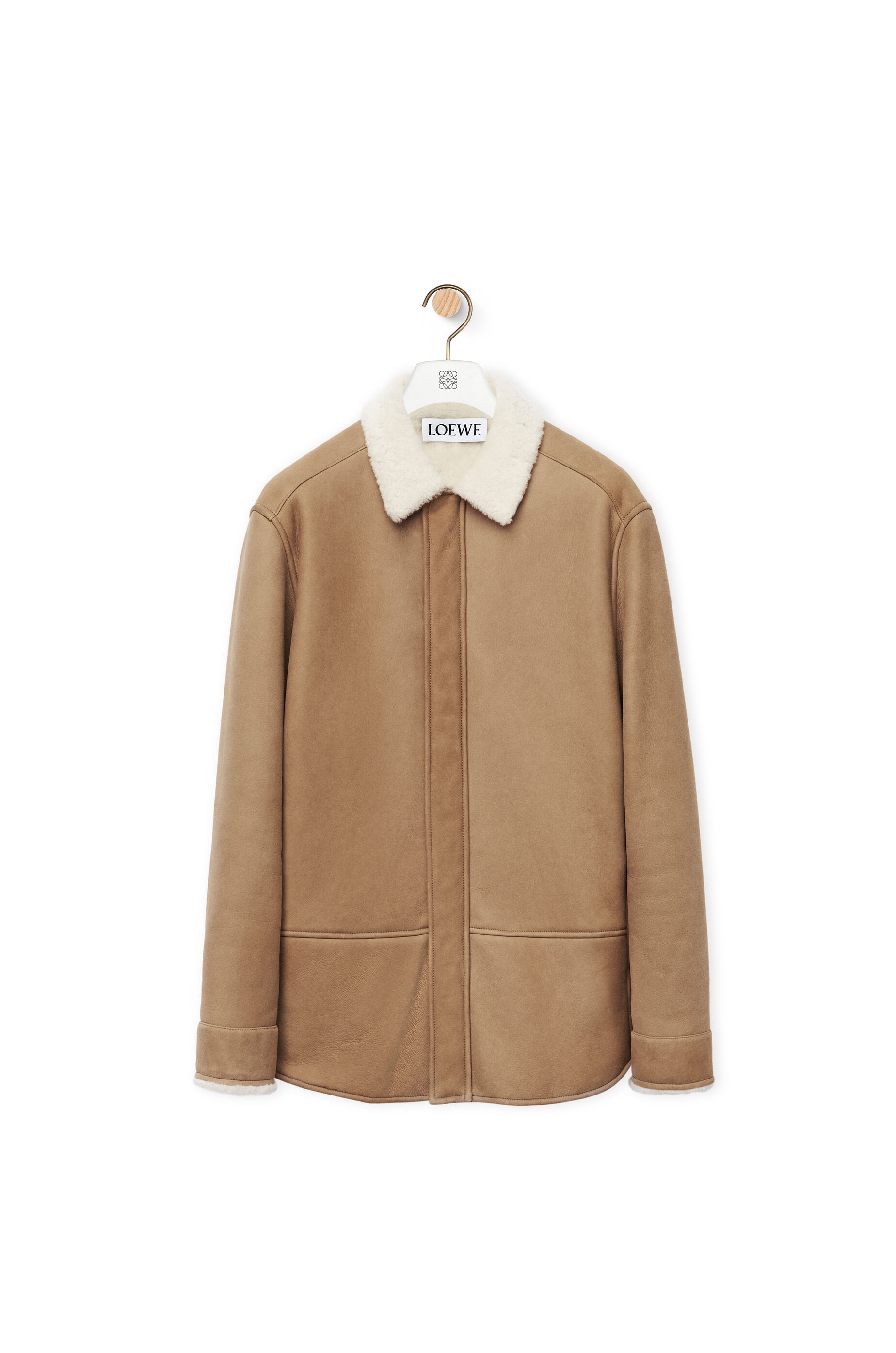 Overshirt in shearling - 1
