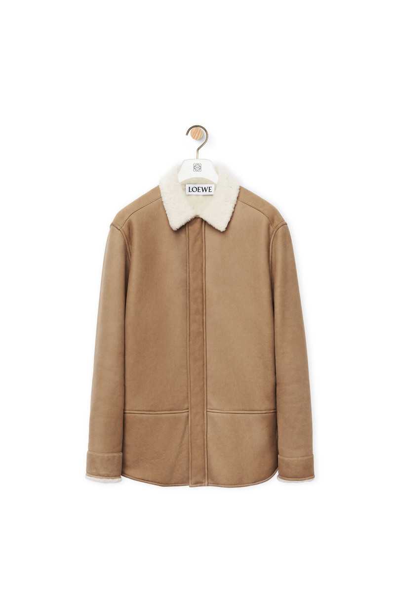 Overshirt in shearling 1