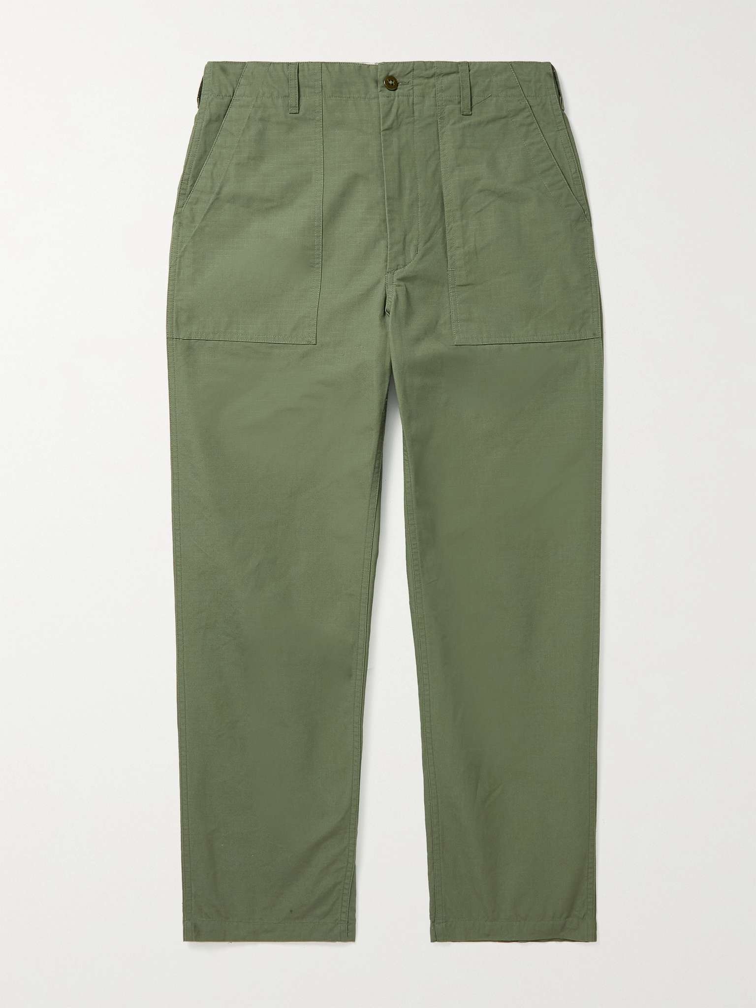 Fatigue Straight-Leg Canvas Trousers - 1