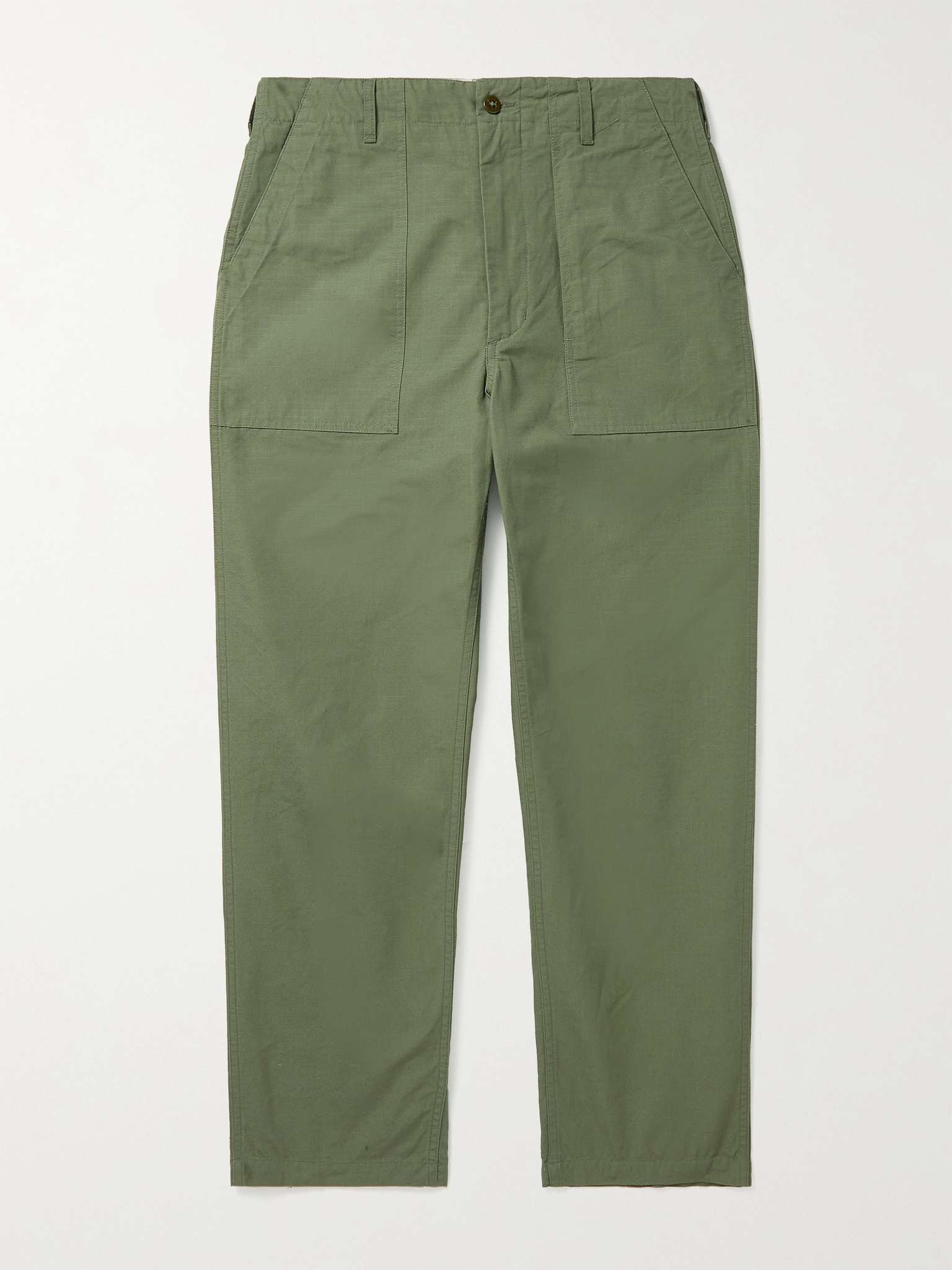 Engineered Garments Fatigue Straight-Leg Canvas Trousers | REVERSIBLE