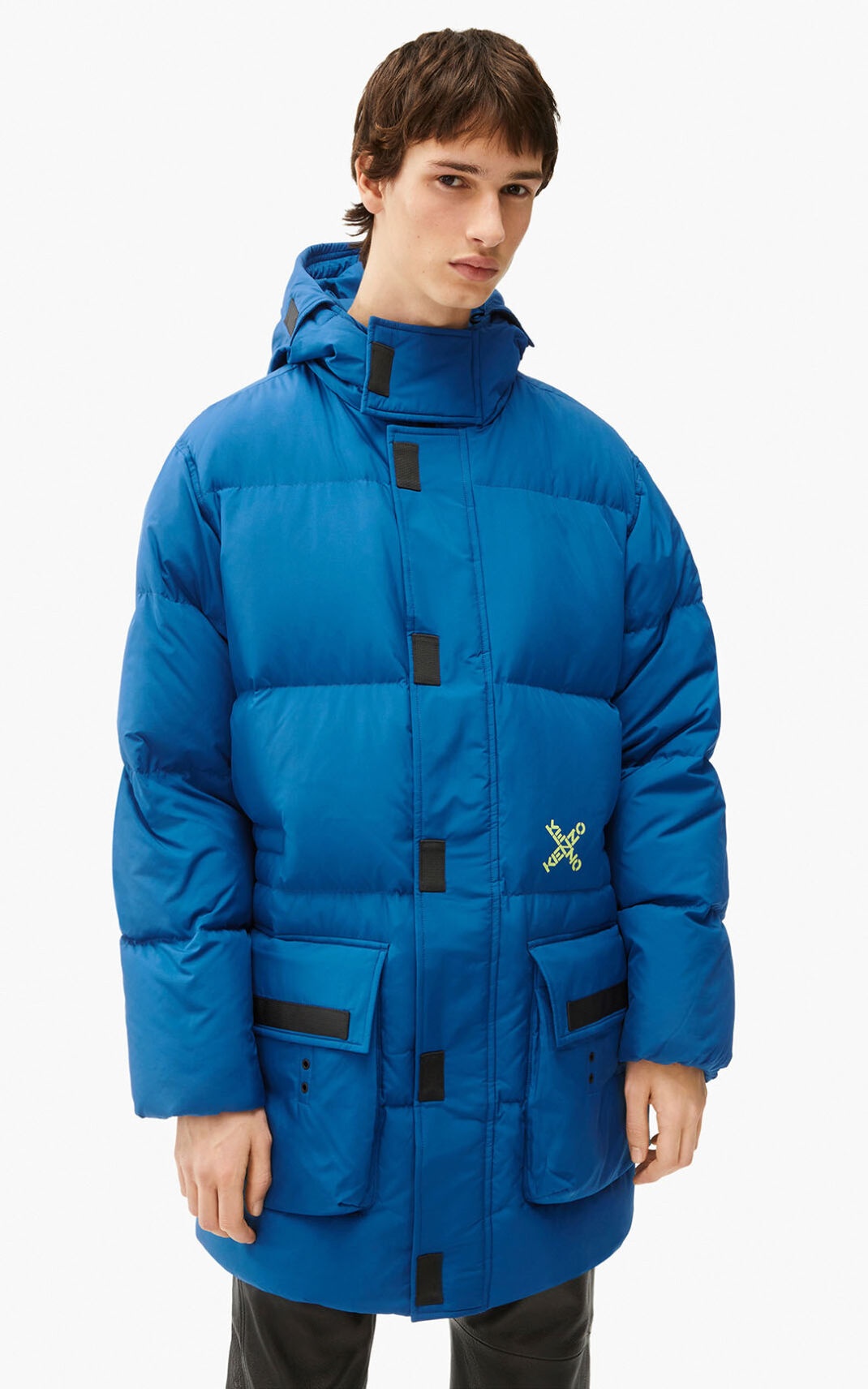 KENZO Sport 'Little X' long down jacket - 1