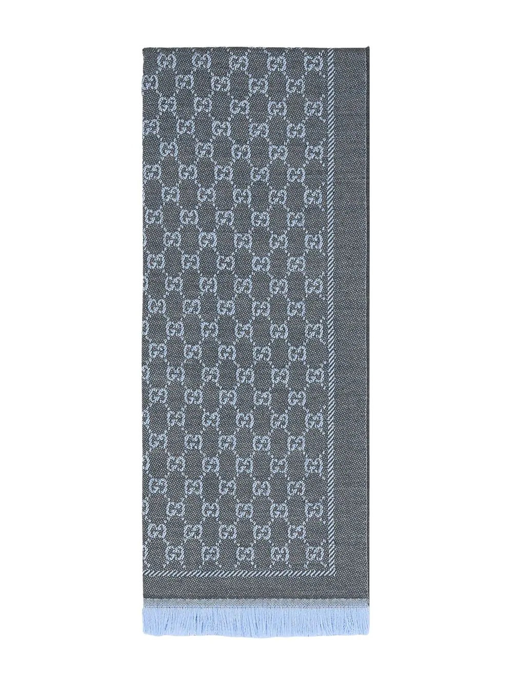 Wool GG jacquard scarf - 2