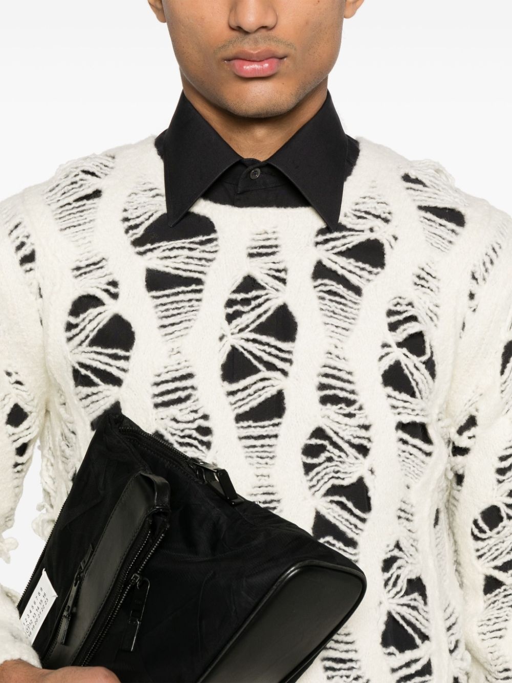 openwork sweater - 5