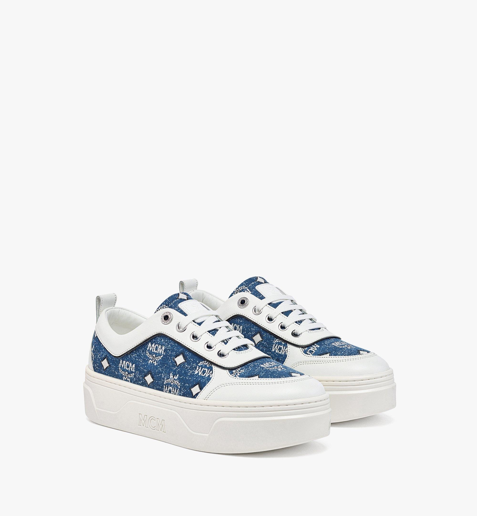 MCM Women's Vintage Monogram Jacquard Sneakers