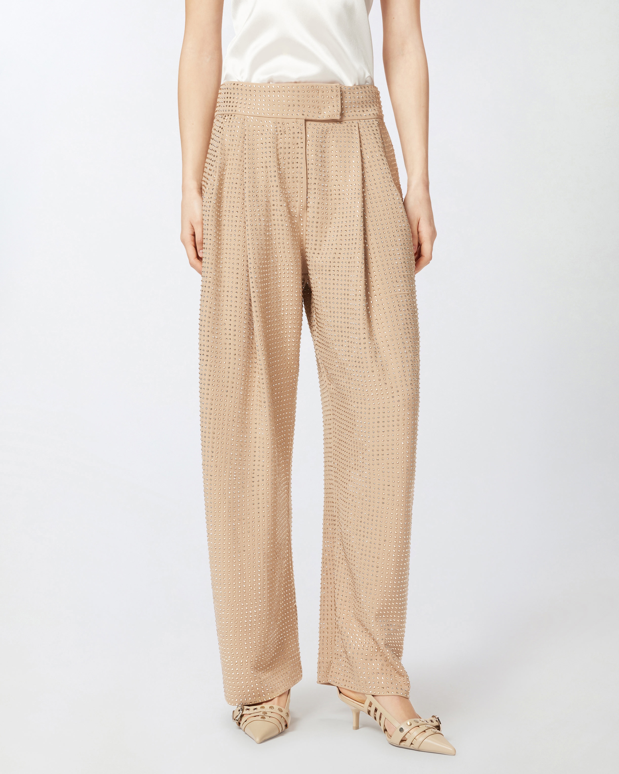 WIDE FULL RHINESTONE TROUSERS - 3