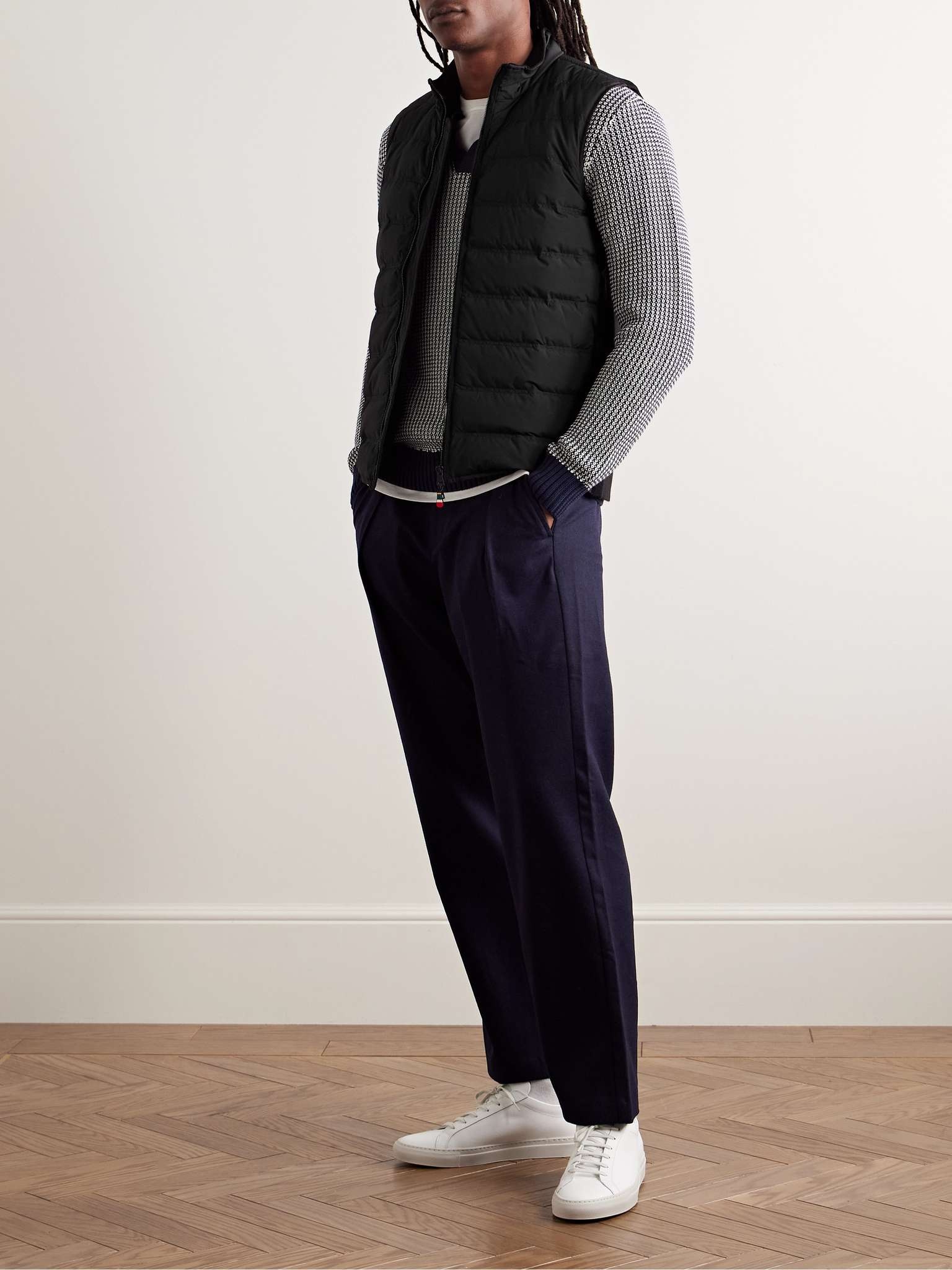 Fitzroy Slim-Fit Panelled Merino Wool and Quilted Shell Down Gilet - 2