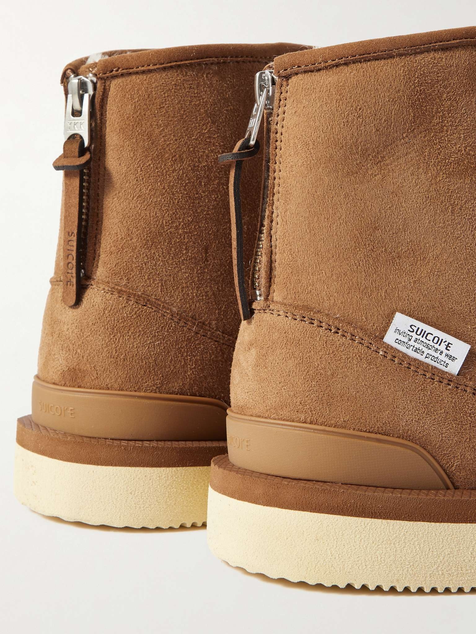 ELS-M2ab-MID Shearling-Lined Suede Boots - 6