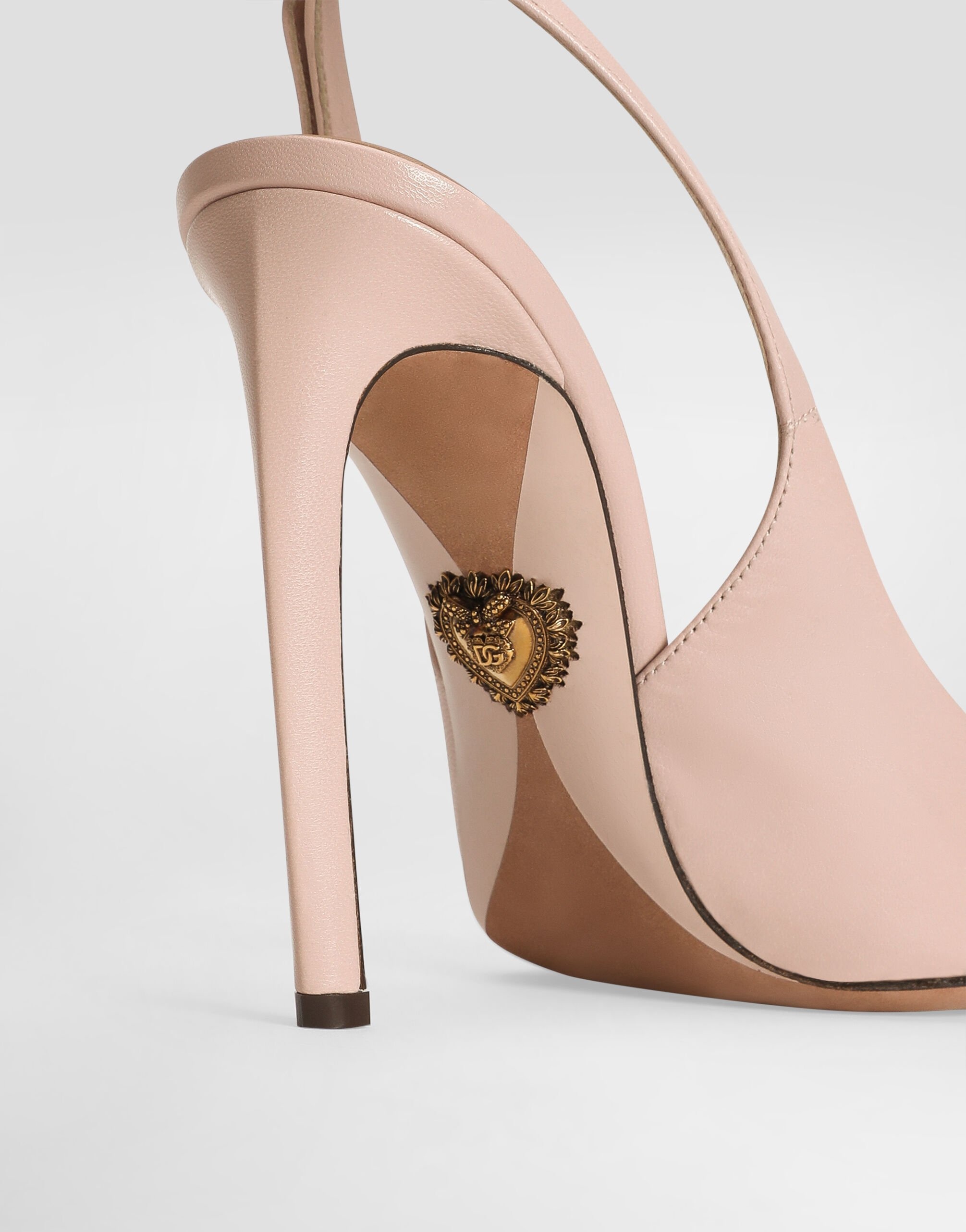Polished goatskin slingbacks - 4