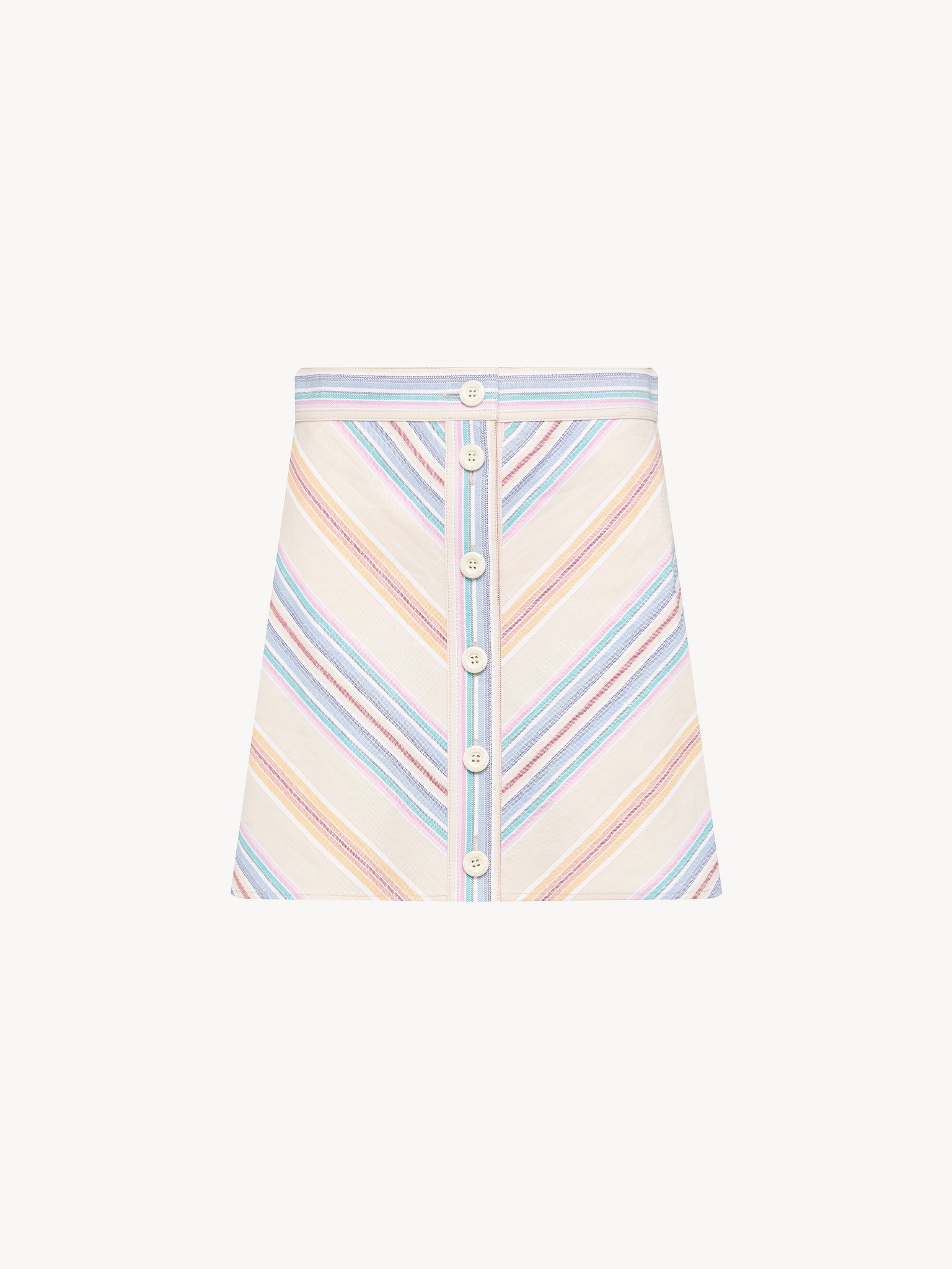 STRIPED MINI SKIRT - 5