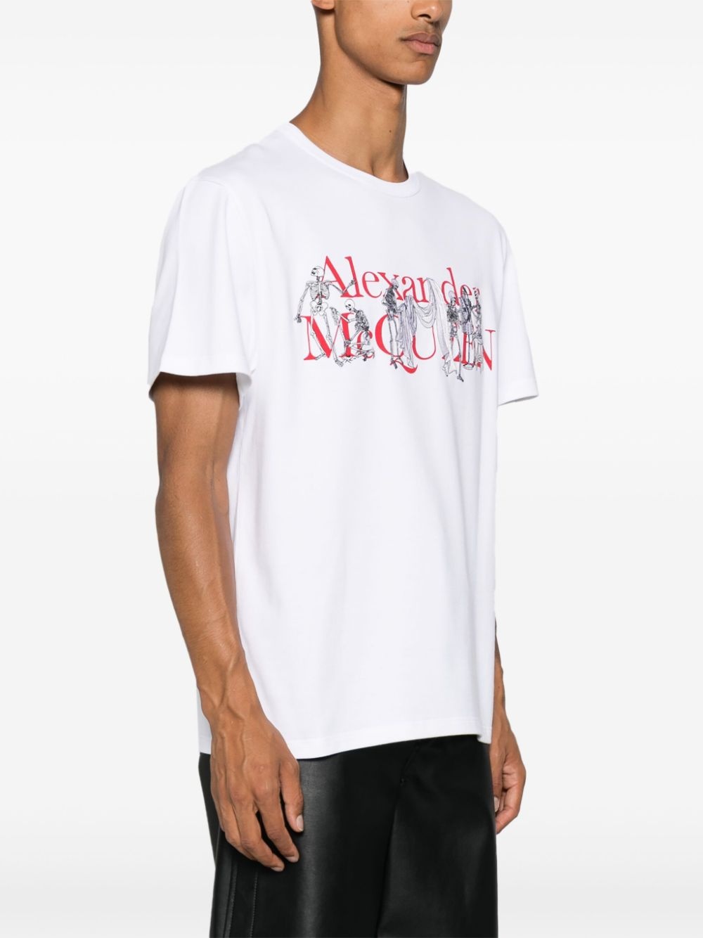 logo-print cotton T-shirt - 3