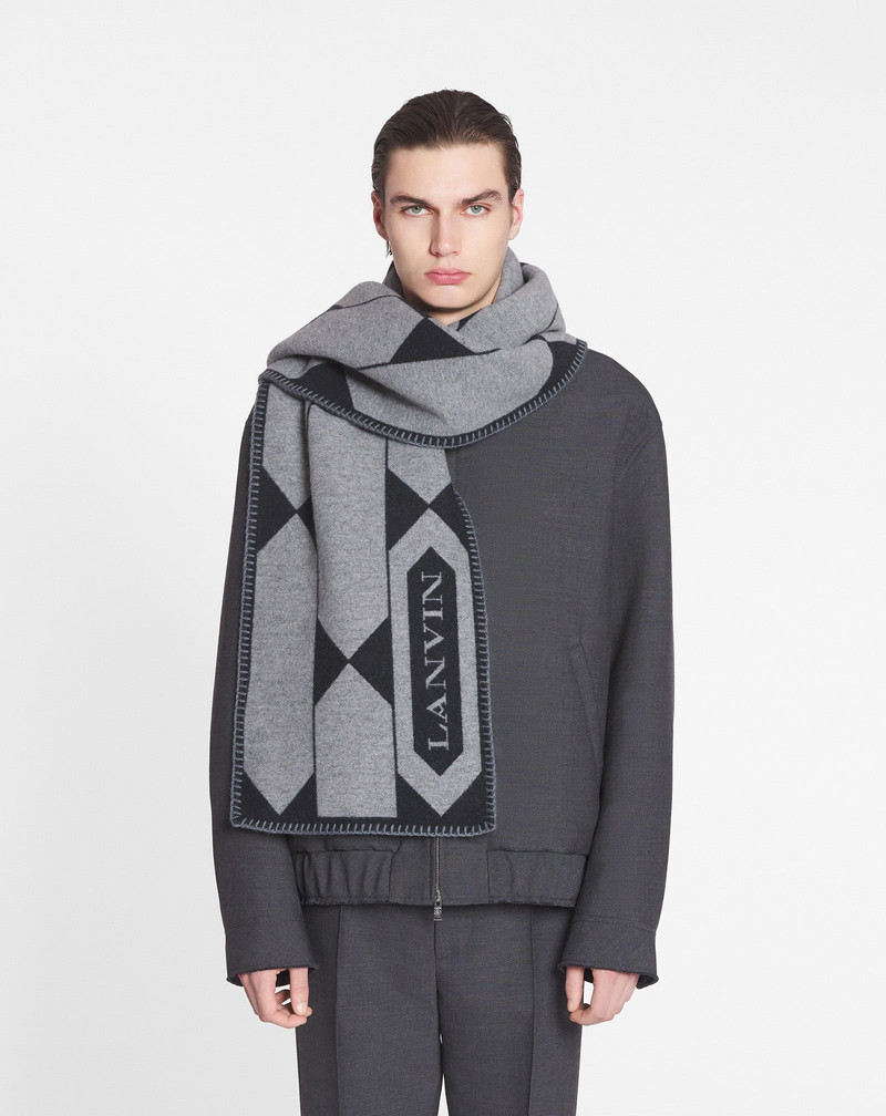 LANVIN LABEL SCARF IN WOOL 3