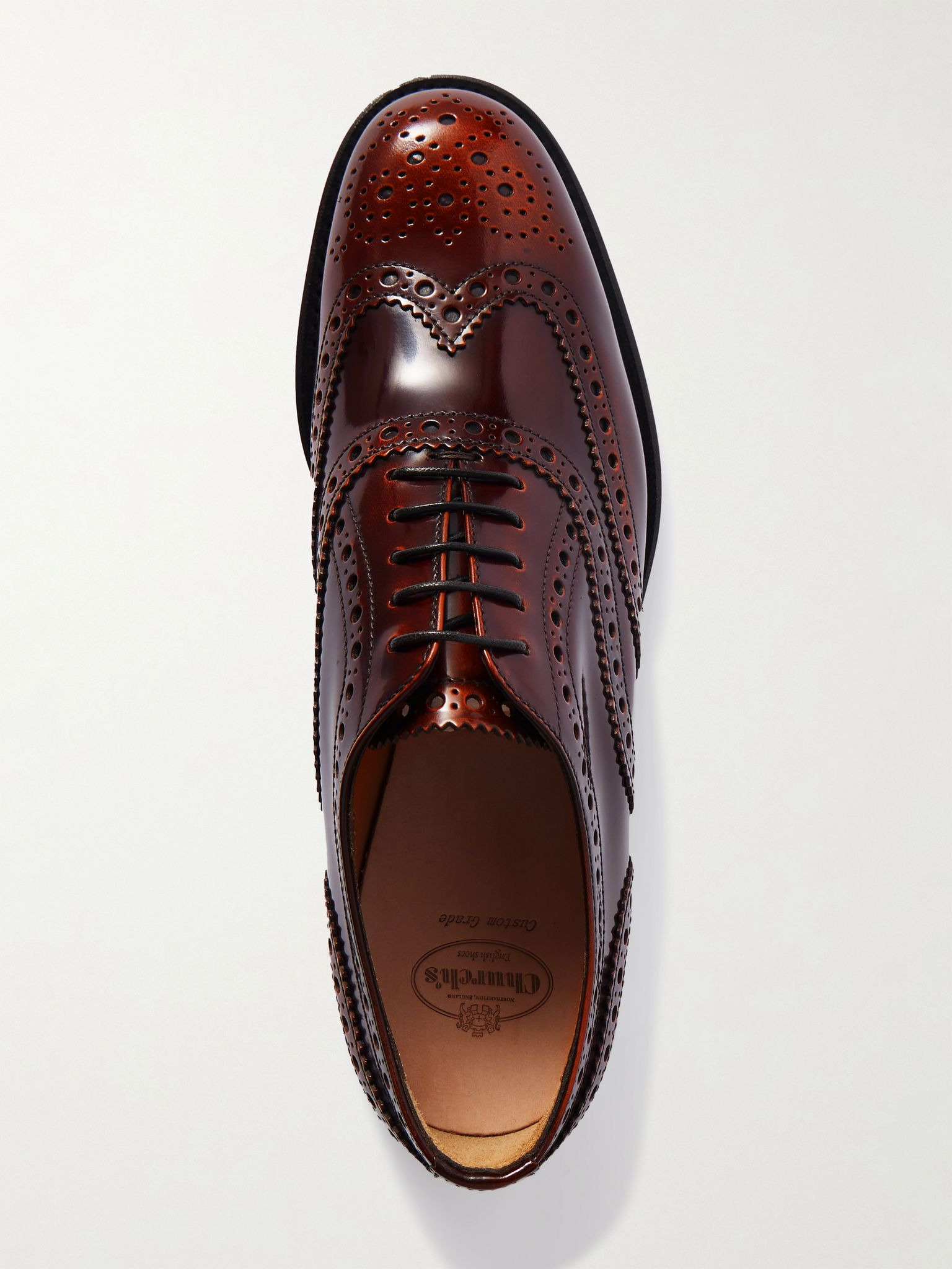 Burwood WG leather brogues Brown - 5