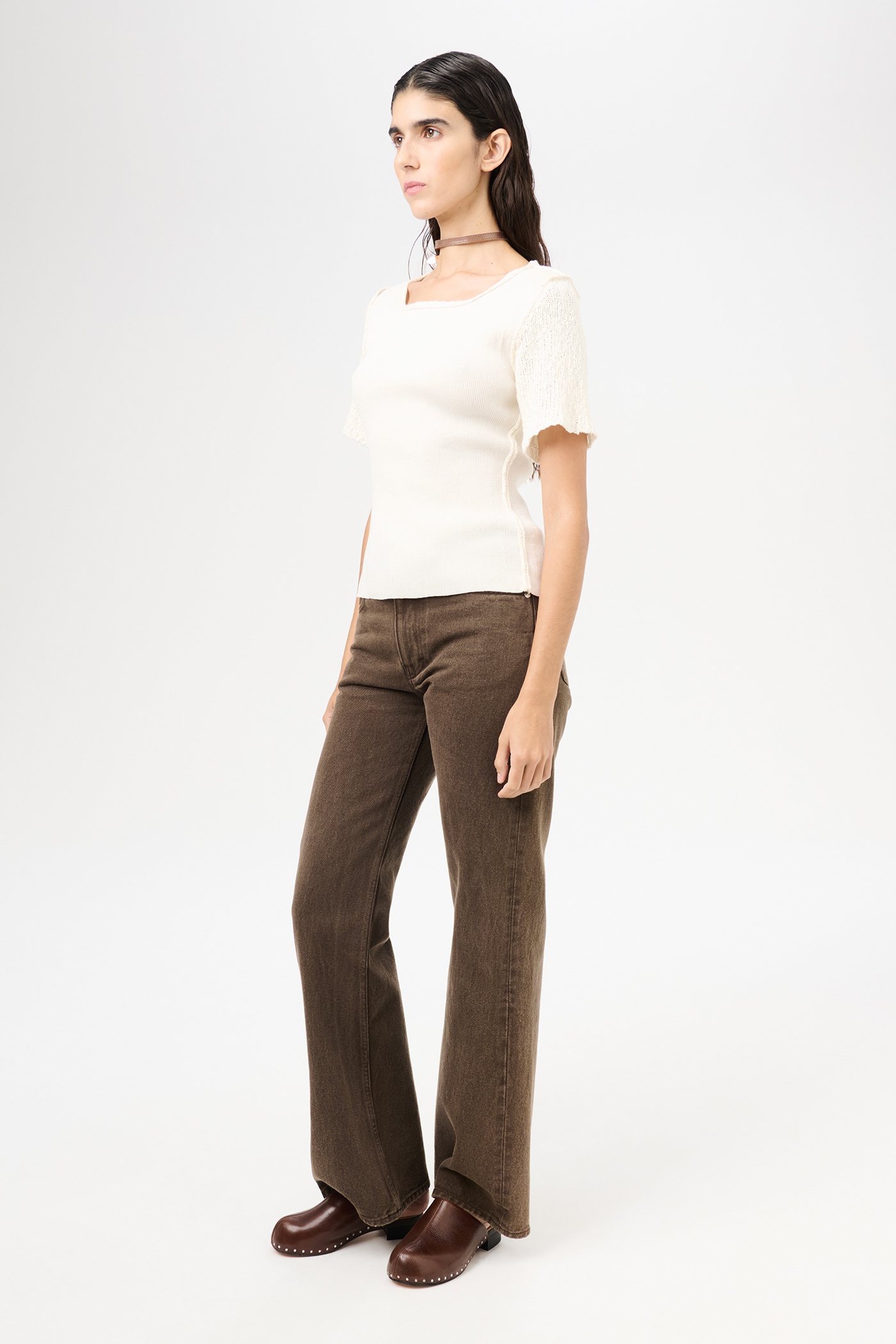 Inverse Roundneck Shortsleeve Bone Tech Cotton - 4