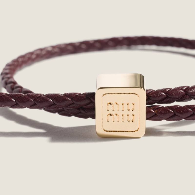 Miu Miu Leather bracelet outlook