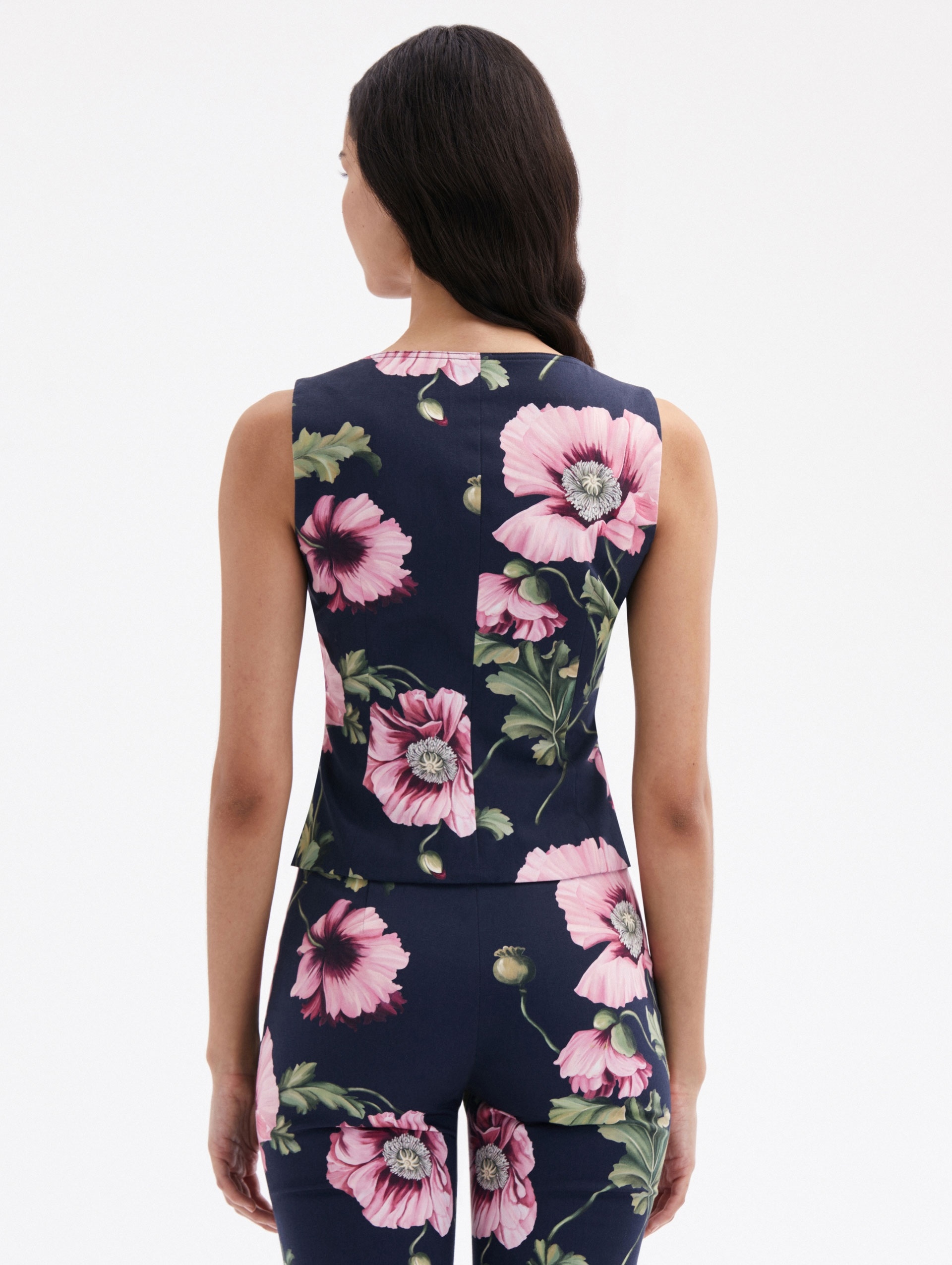 POPPY COTTON TWILL VEST - 3