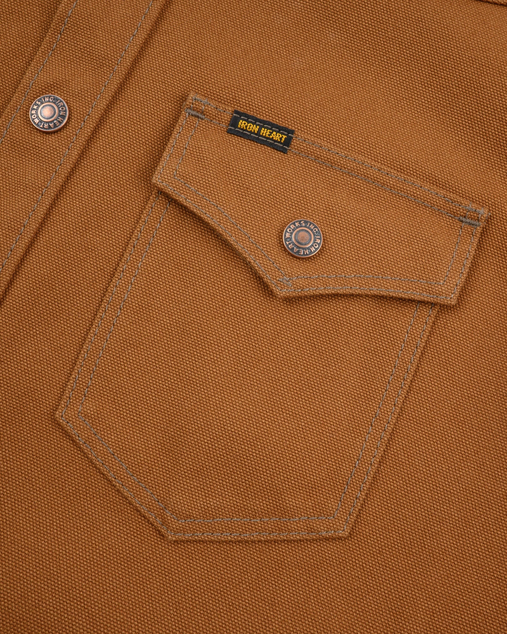 17OZ COTTON DUCK CPO SHIRT - BROWN - 8