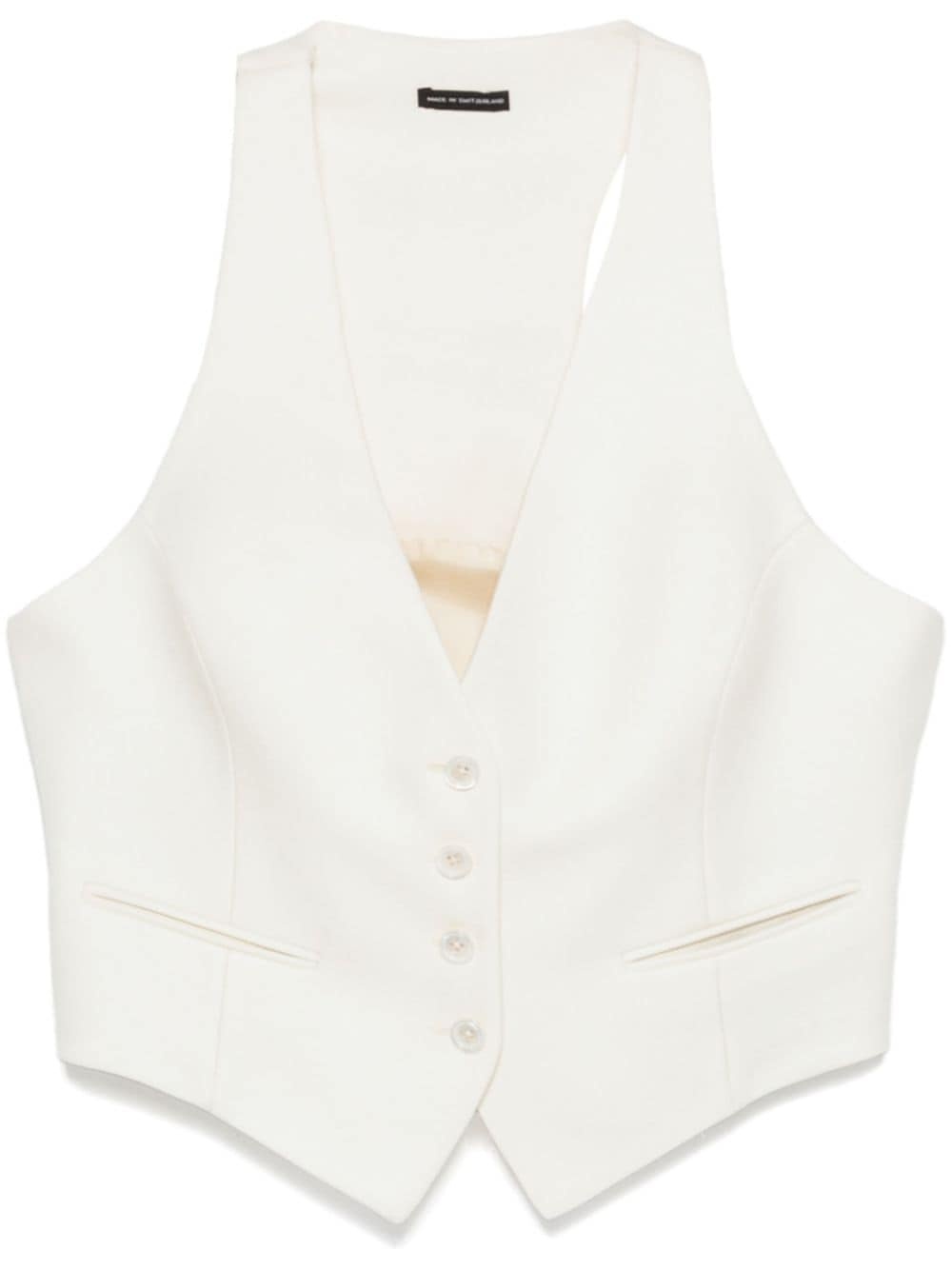 twill-weave waistcoat - 1