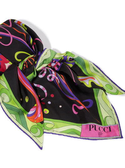 PUCCI graphic-print silk cap outlook