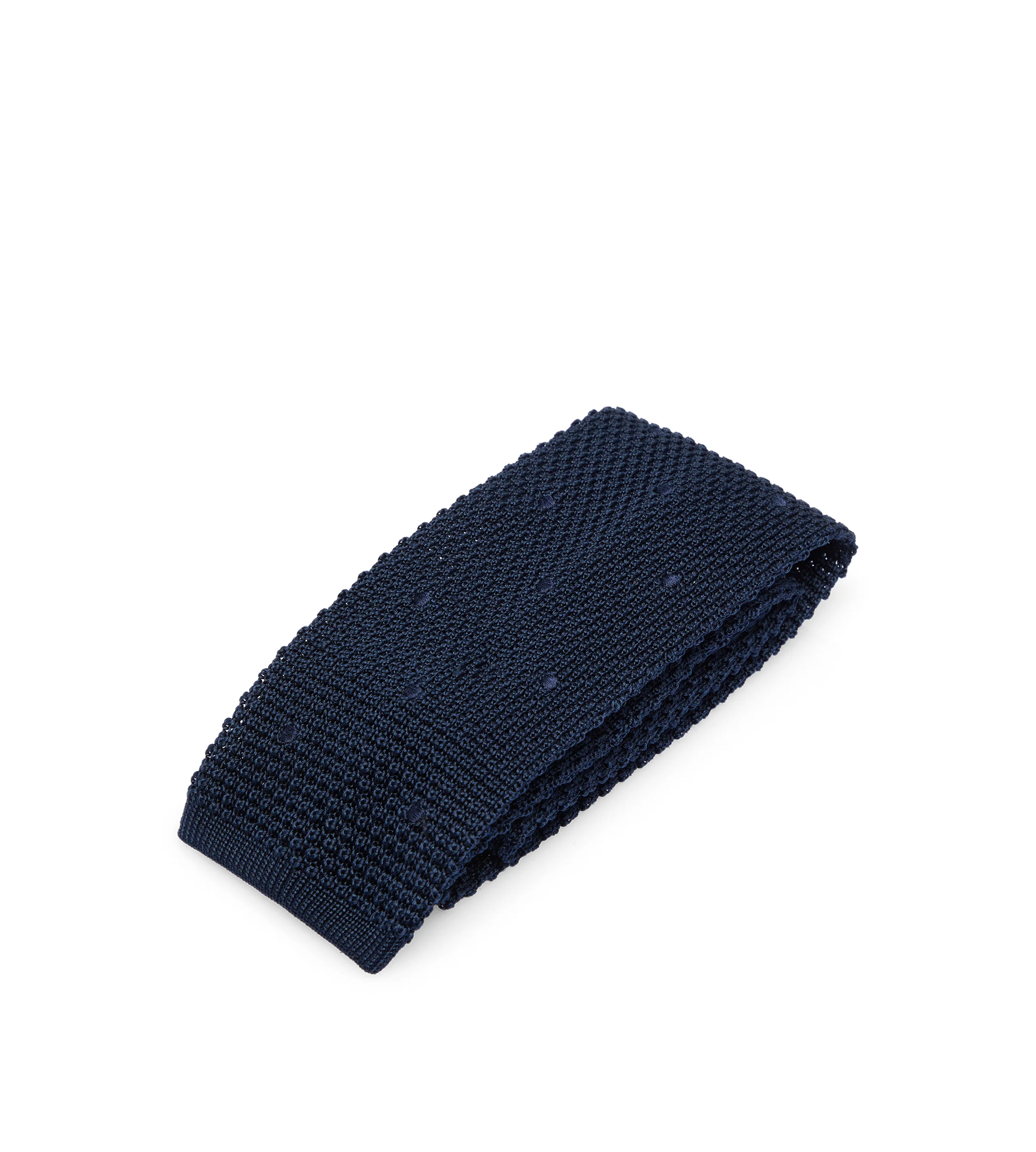 POLKA DOT KNITTED SILK TIE - 1