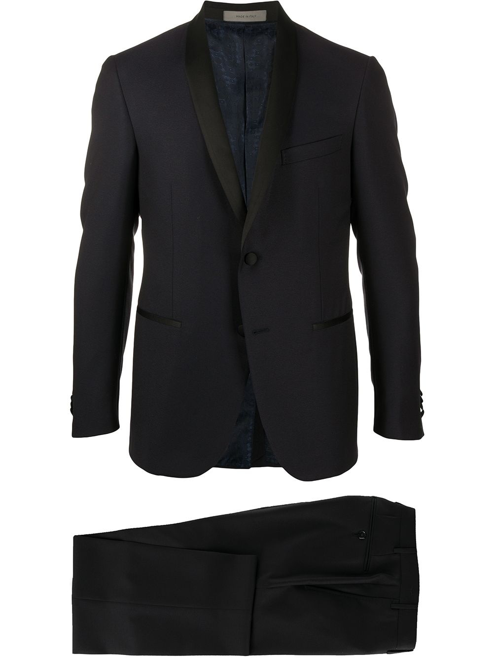 slim-fit two piece dinner suit - 1