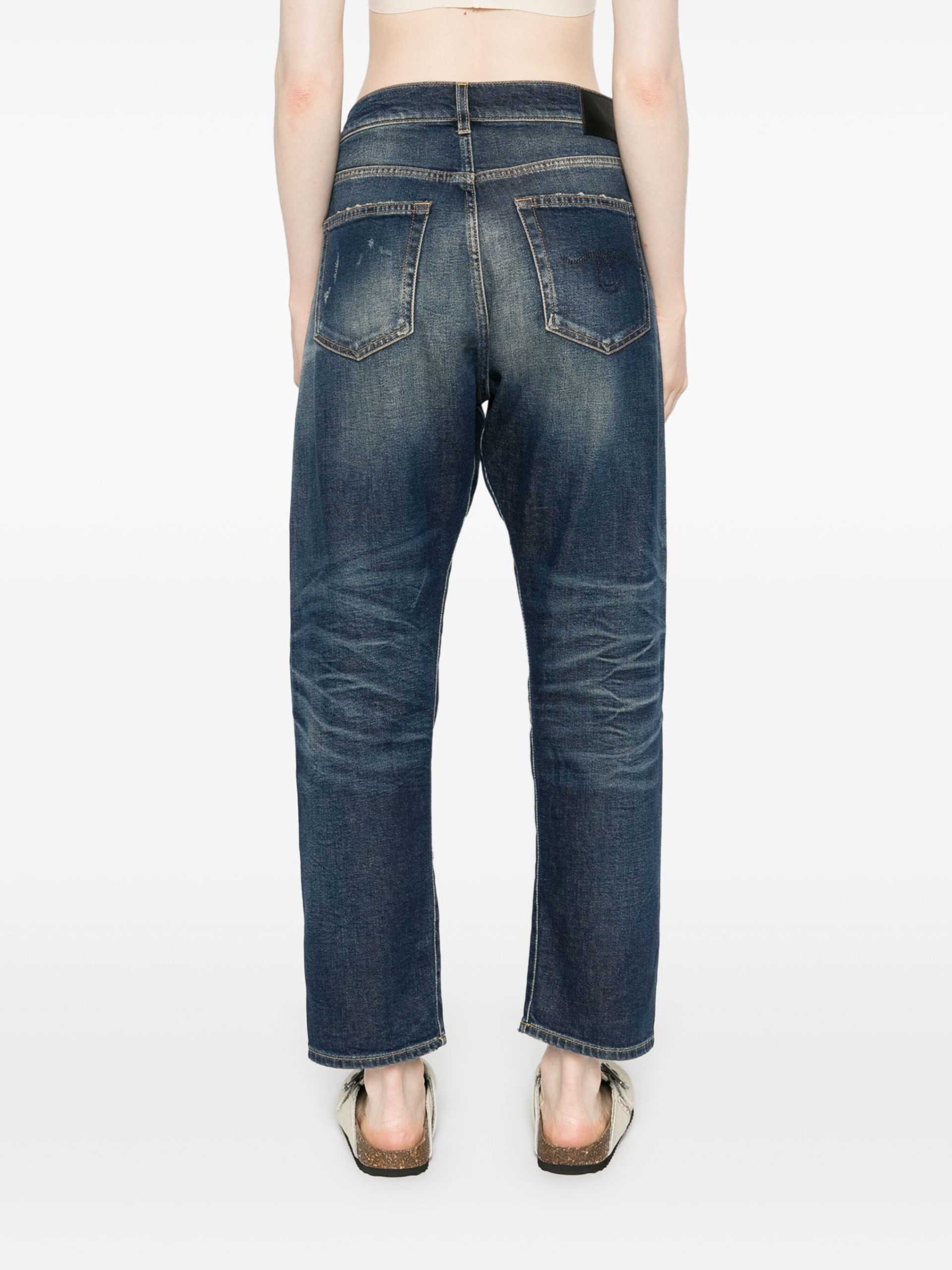 Blue Crossover Jeans - 4