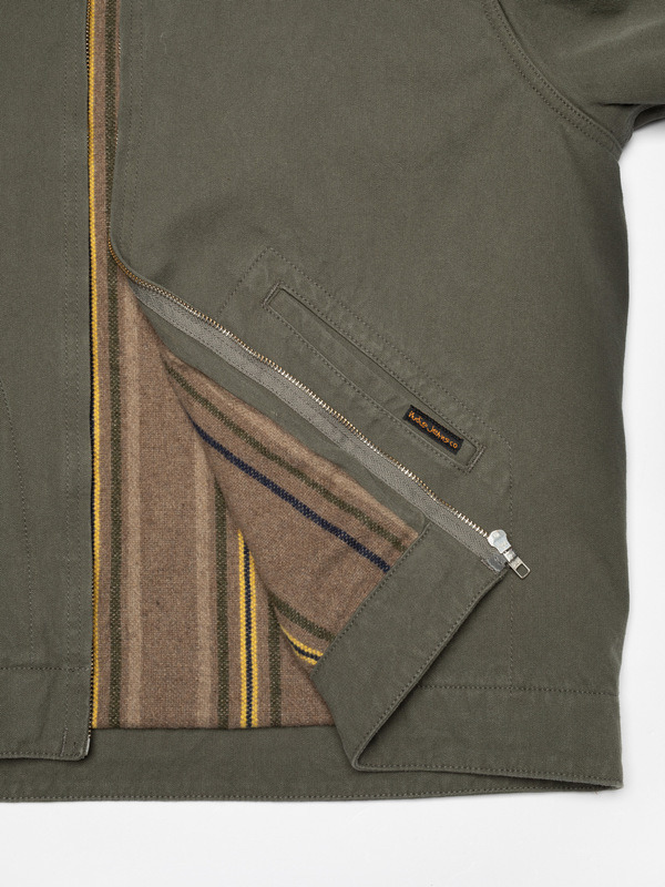Blake Zip Jacket Duck Canvas Green - 6