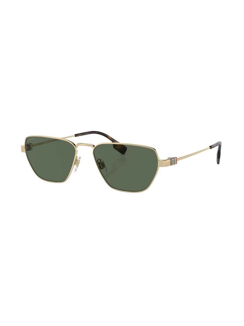 Burberry Vintage-check geometric-frame sunglasses outlook