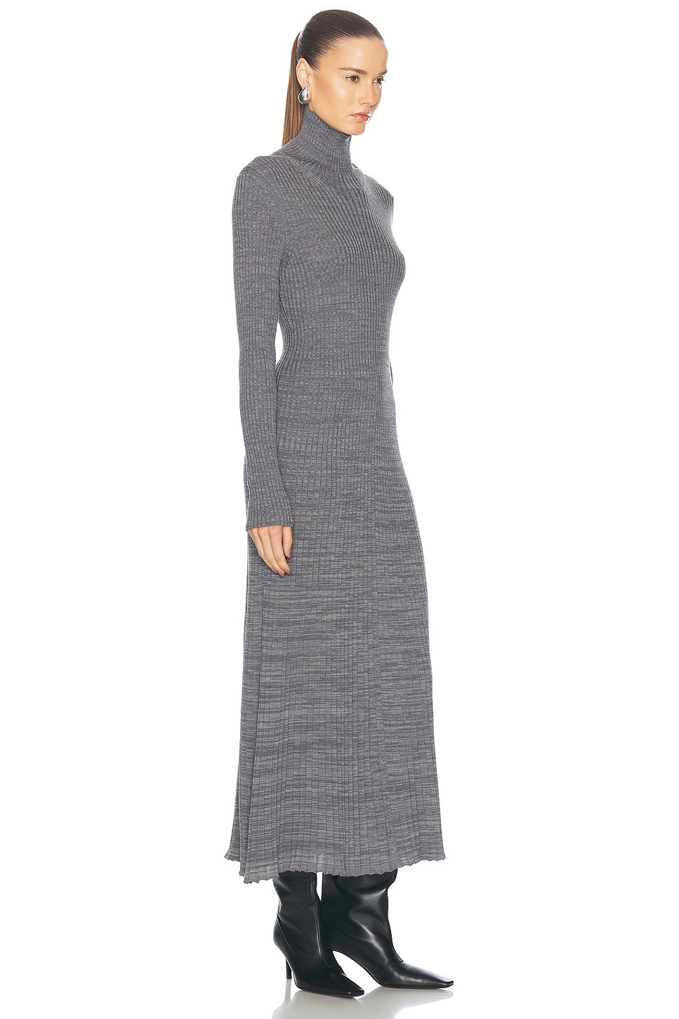 Turtleneck Knit Dress - 2