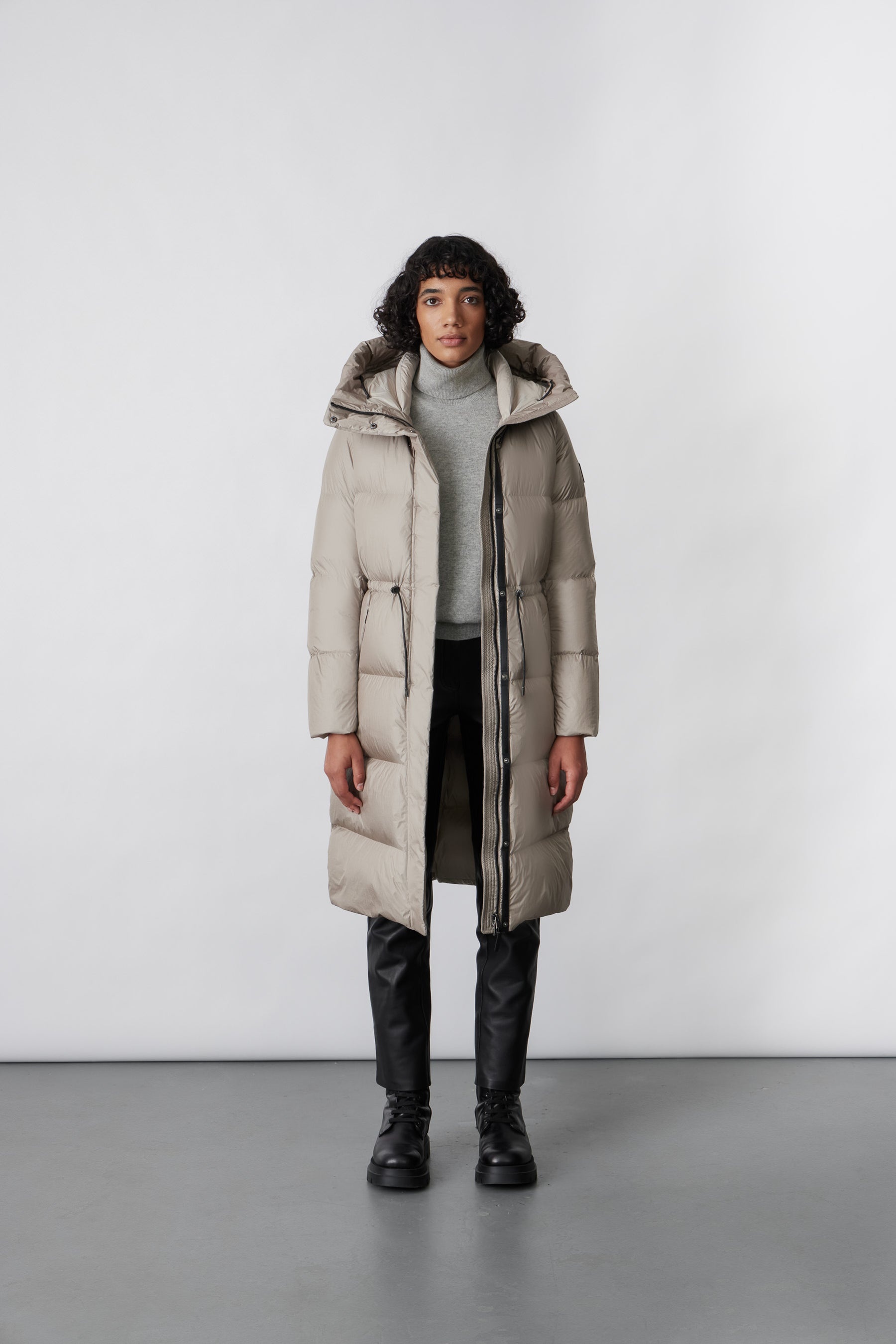 ISHANI foil shield long down coat with hood - 6