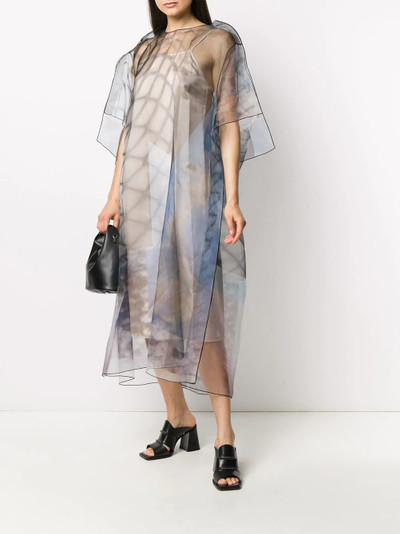 Maison Margiela sheer patterned midi-dress outlook