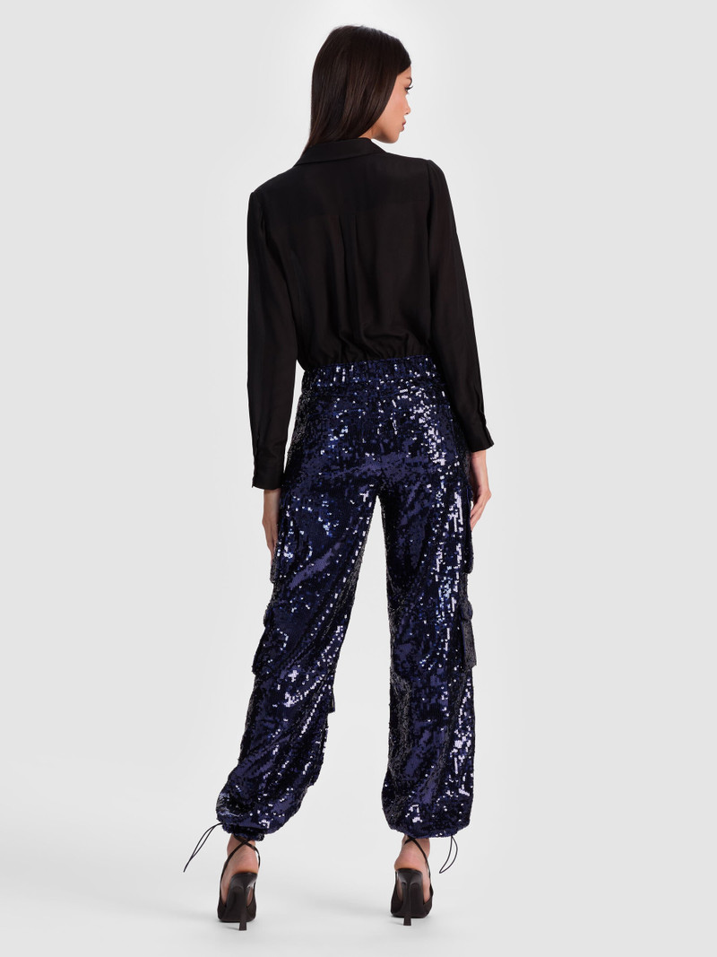 OLYMPIA SEQUIN CARGO PANT 5