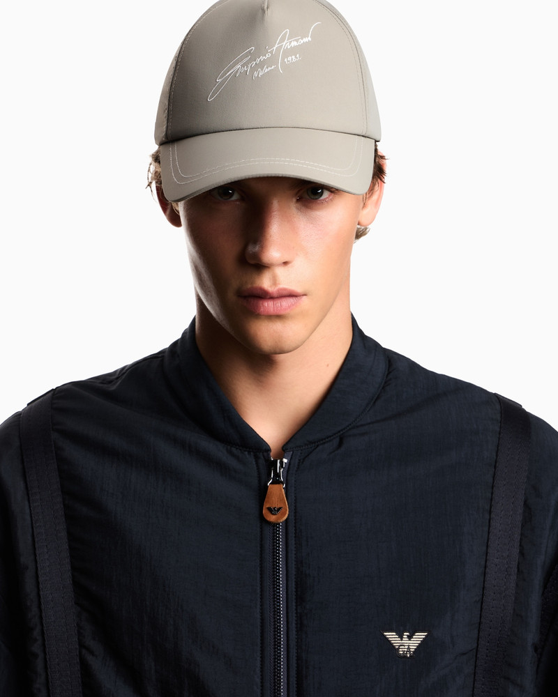 NYLON AND SILK BLEND BASEBALL CAP 3