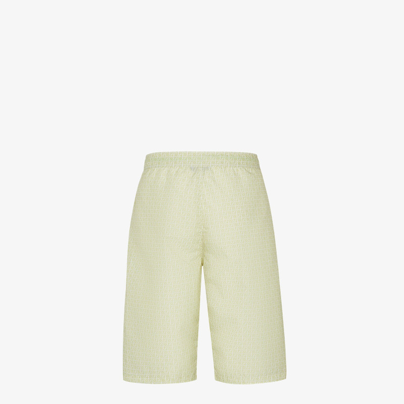 FENDI Green nylon Bermudas outlook