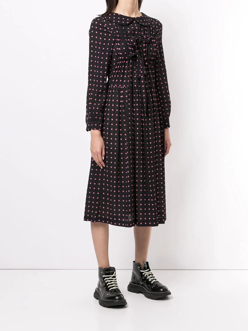 polka-dot print dress - 3