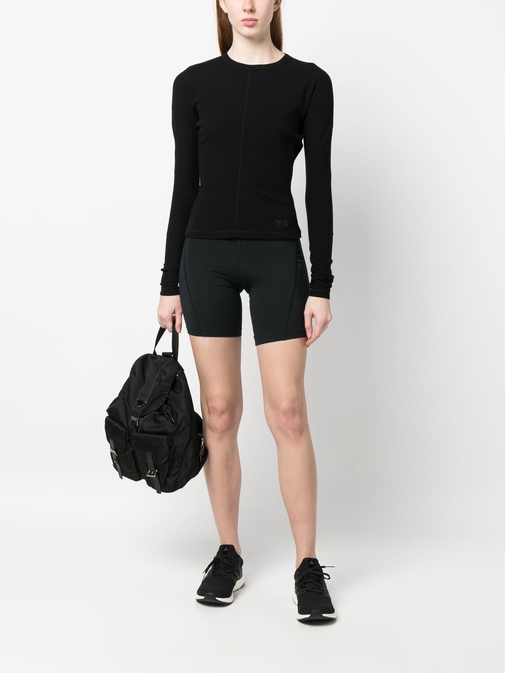 logo-print long-sleeve top - 2