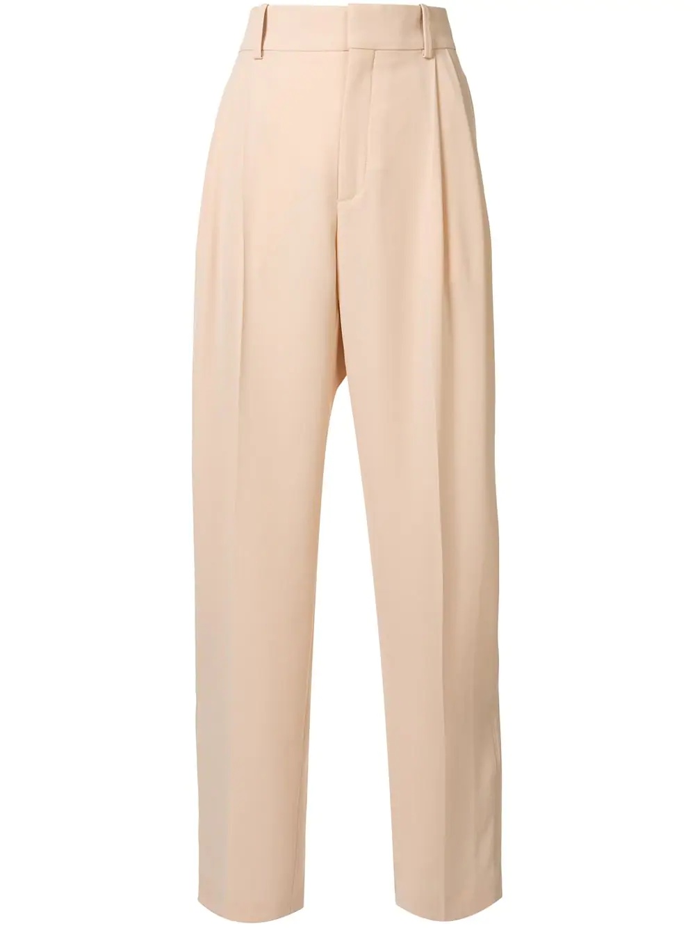 high-waist straight trousers - 1