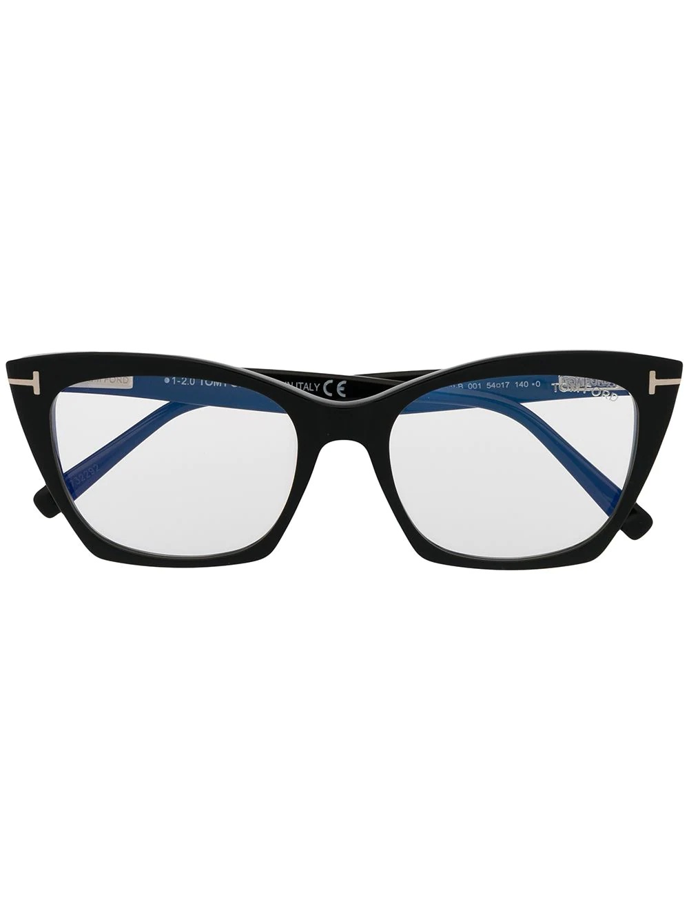 cat-eye clear-lens glasses - 1