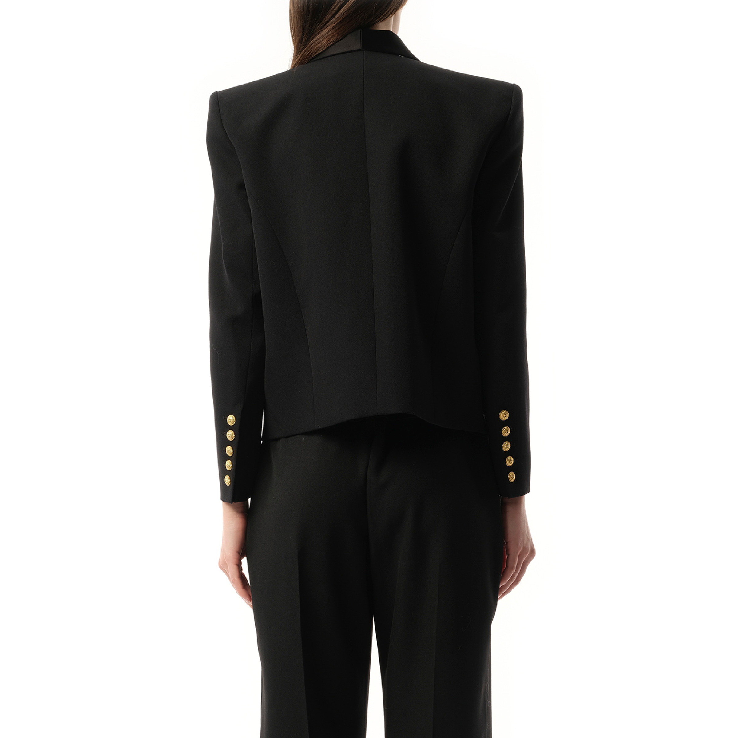 6 BTN Satin GDP Jacket in Black - 6