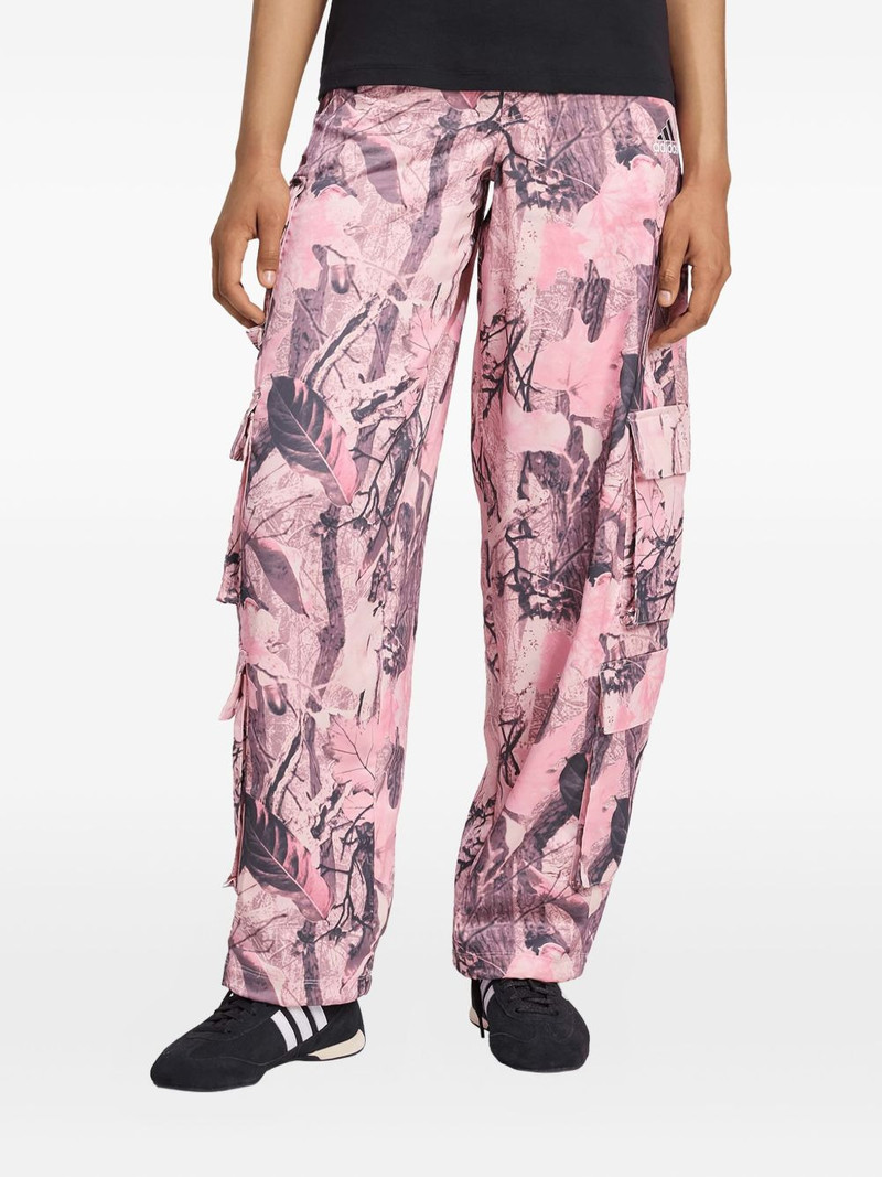 adidas Sat leaf-print cargo jeans outlook