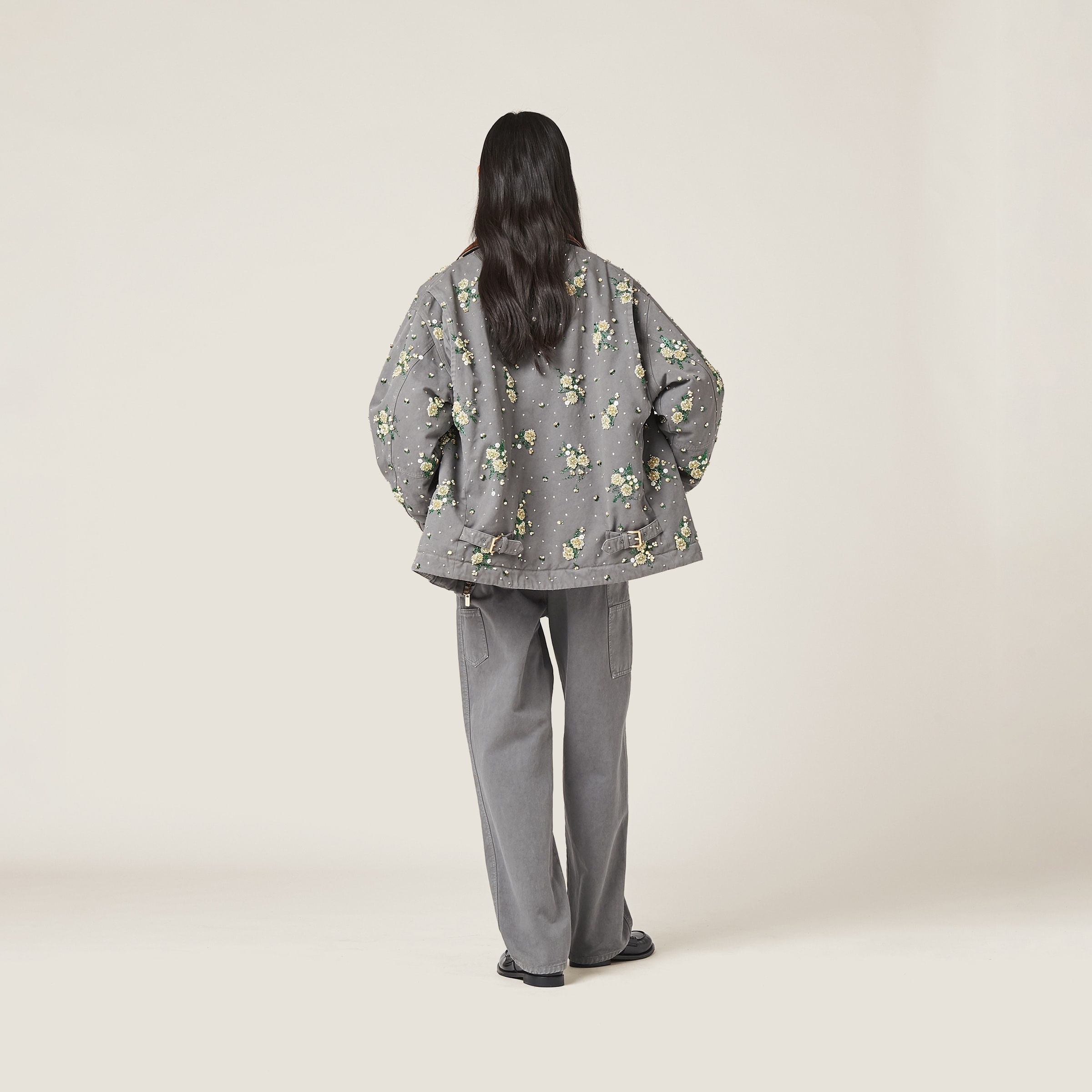 パンツ Miu Miu Navy Blue Gabardine Pant Navy Gabardine Pants | Miu Miu