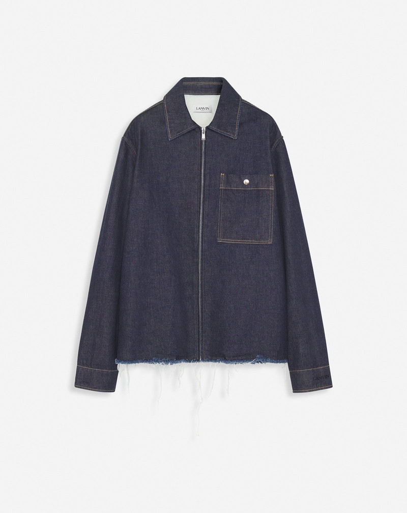 ZIPPED DENIM SHIRT - 1