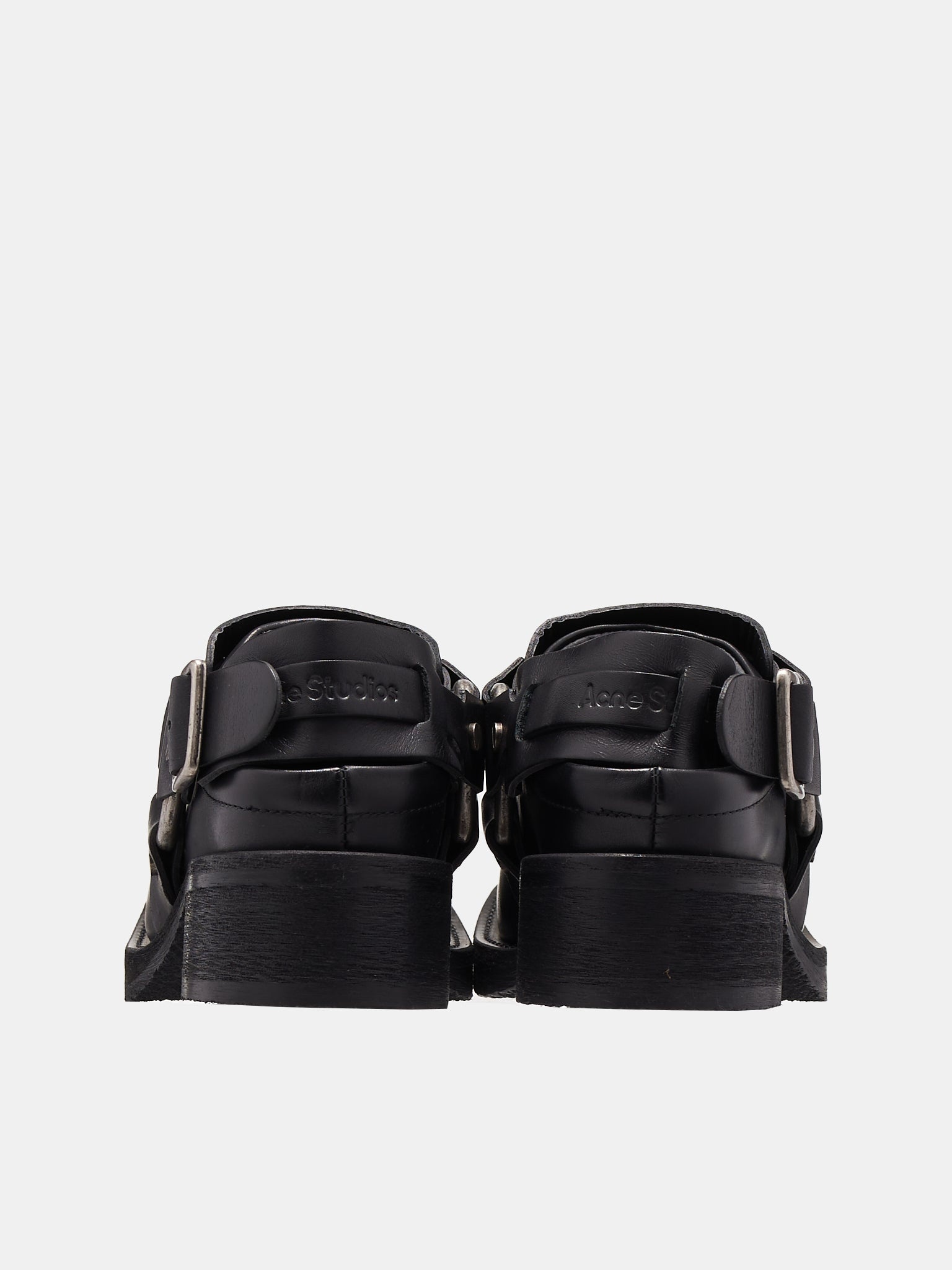 Leather Buckle Mule - 5